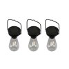 Reality Campus Lámpara solar LED Negro, 3 luces