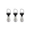 Reality Campus Lámpara solar LED Negro, 3 luces