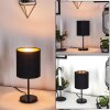 Varmo Lámpara de mesa Negro, 1 luz