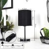 Varmo Lámpara de mesa Negro, 1 luz