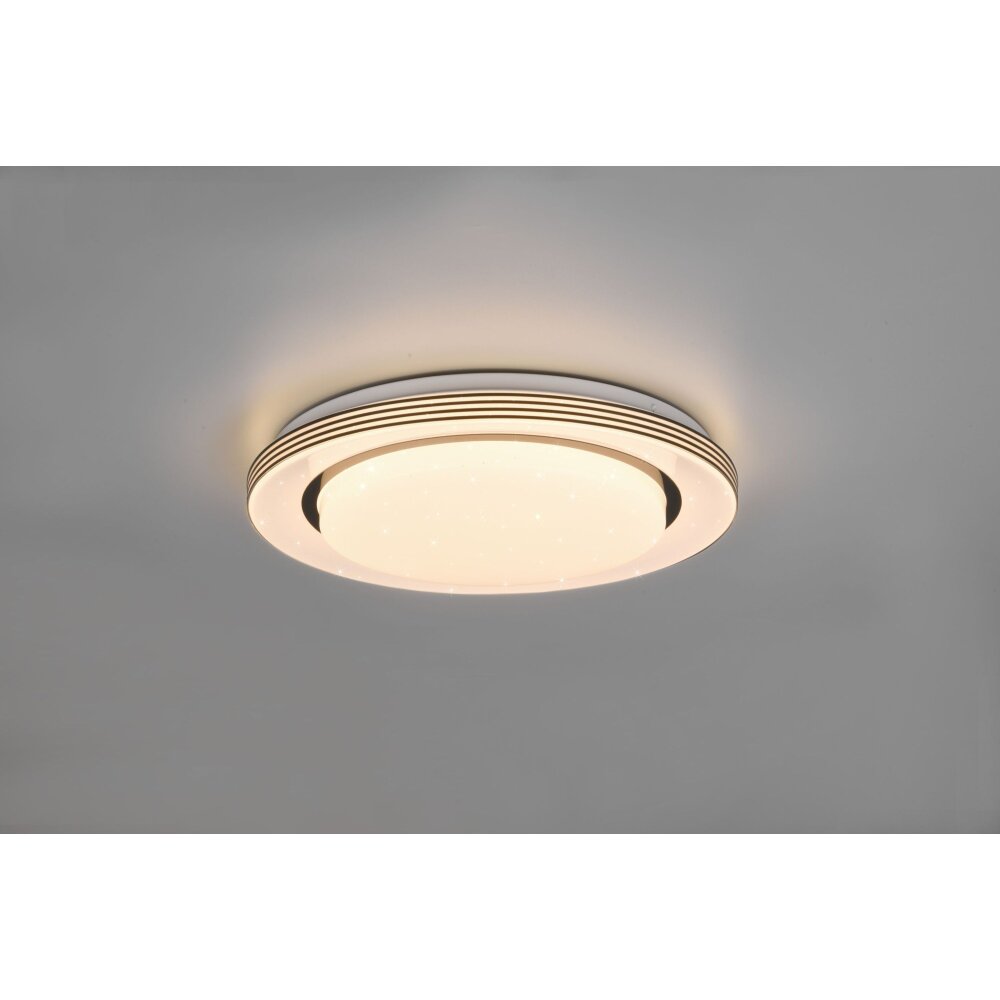 Reality Atria Lámpara de Techo LED Negro, Blanca, 1 luz, Mando a distancia main product photo
