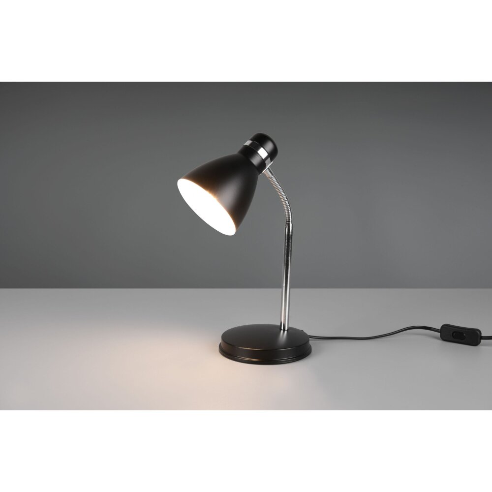 Reality Harvey Lámpara de mesa Cromo, Negro, 1 luz main product photo