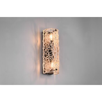 Reality Lovis Aplique Negro, 2 luces