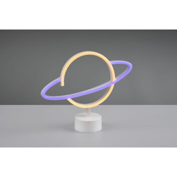 Reality Planet Lámpara de mesa LED Blanca, 1 luz