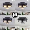 Huallilemu Lámpara de Techo LED Negro, 3 luces