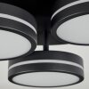 Huallilemu Lámpara de Techo LED Negro, 3 luces
