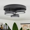 Huallilemu Lámpara de Techo LED Negro, 3 luces
