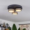 Huallilemu Lámpara de Techo LED Negro, 3 luces