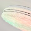 Savardeix Lámpara de Techo LED Cromo, Blanca, 1 luz, Mando a distancia, Cambia de color
