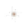 Reality Route Lámpara de Techo LED Color madera, Negro, 1 luz