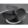 Reality Nybro Ventilador de techo LED Negro, 1 luz, Mando a distancia