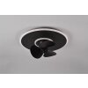 Reality Nybro Ventilador de techo LED Negro, 1 luz, Mando a distancia