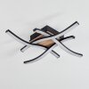Letala Lámpara de Techo LED Color madera, 4 luces