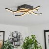 Letala Lámpara de Techo LED Color madera, 4 luces