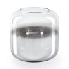 Pantalla de lámpara de cristal  Lauden Vidrio de recambio, Pieza de repuesto 15 cm Cromo, Transparente, Ahumado