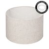 Pantalla de tela  Bassagoda Pieza de repuesto, Pantalla de lámpara beige, Blanca