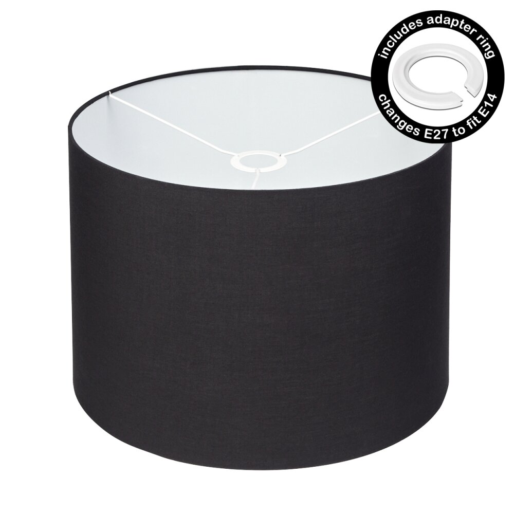 Pantalla de lámpara de tela Bassagoda Pieza de repuesto, Pantalla de lámpara Negro, Blanca main product photo