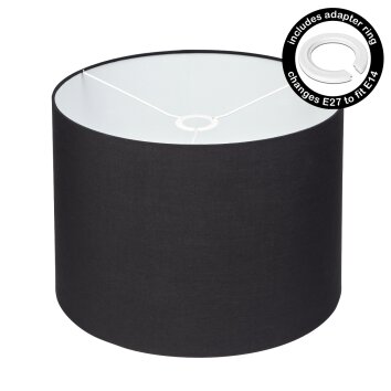 Pantalla de lámpara de tela  Bassagoda Pieza de repuesto, Pantalla de lámpara Negro, Blanca