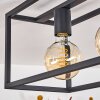 Wick Lámpara de Techo Negro, 4 luces