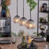 Koyoto Lámparas suspendidas, Luminarias esféricas, Lámparas colgantes Transparente, Ahumado, 3 luces