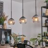 Koyoto Lámparas suspendidas, Luminarias esféricas, Lámparas colgantes Transparente, Ahumado, 3 luces