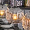 Koyoto Lámparas suspendidas, Luminarias esféricas, Lámparas colgantes Transparente, Ahumado, 3 luces
