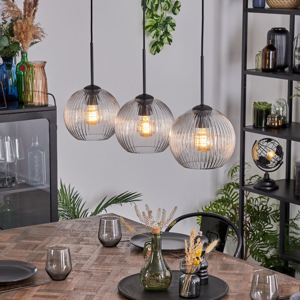 Koyoto Lámparas suspendidas, Luminarias esféricas, Lámparas colgantes Transparente, 3 luces main product photo