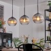 Koyoto Lámparas suspendidas, Luminarias esféricas, Lámparas colgantes Transparente, Ahumado, 3 luces