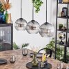 Koyoto Lámparas suspendidas, Luminarias esféricas, Lámparas colgantes Transparente, Ahumado, 3 luces