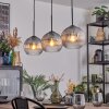 Koyoto Lámparas suspendidas, Luminarias esféricas, Lámparas colgantes Transparente, Ahumado, 3 luces