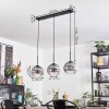Koyoto Lámparas suspendidas, Luminarias esféricas, Lámparas colgantes Transparente, Ahumado, 3 luces