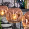 Ripoll Lámparas suspendidas, Luminarias esféricas, Lámparas colgantes Transparente, Color cobre, 3 luces