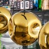 Ripoll Lámparas suspendidas, Luminarias esféricas, Lámparas colgantes dorado, 3 luces