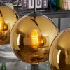 Koyoto Lámparas suspendidas, Luminarias esféricas, Lámparas colgantes dorado, 3 luces