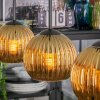 Koyoto Lámparas suspendidas, Luminarias esféricas, Lámparas colgantes dorado, 3 luces