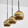 Koyoto Lámparas suspendidas, Luminarias esféricas, Lámparas colgantes dorado, 3 luces