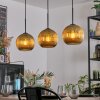 Koyoto Lámparas suspendidas, Luminarias esféricas, Lámparas colgantes dorado, 3 luces