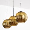Koyoto Lámparas suspendidas, Luminarias esféricas, Lámparas colgantes dorado, 3 luces