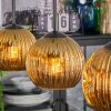 Ripoll Lámparas suspendidas, Luminarias esféricas, Lámparas colgantes dorado, 3 luces