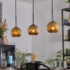 Ripoll Lámparas suspendidas, Luminarias esféricas, Lámparas colgantes dorado, 3 luces