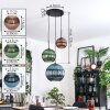 Koyoto Lámparas suspendidas, Luminarias esféricas, Lámparas colgantes, Lámpara colgante de clúster Azul, Verde, Color cobre, 3 luces