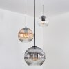 Ripoll Lámparas suspendidas, Luminarias esféricas, Lámparas colgantes, Lámpara colgante de clúster Colores ámbar, Transparente, Ahumado, 3 luces