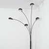 Nikkala Lámpara de pie Cromo, Negro, 5 luces