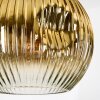 Ripoll Lámparas suspendidas, Luminarias esféricas, Lámparas colgantes, Lámpara colgante de clúster Cromo, dorado, Transparente, Color cobre, Ahumado, 3 luces