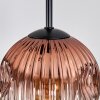 Ripoll Lámparas suspendidas, Luminarias esféricas, Lámparas colgantes, Lámpara colgante de clúster Cromo, dorado, Transparente, Color cobre, Ahumado, 3 luces