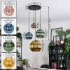 Koyoto Lámparas suspendidas, Luminarias esféricas, Lámparas colgantes Azul, dorado, Verde, Color cobre, 4 luces