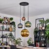 Koyoto Lámparas suspendidas, Luminarias esféricas, Lámparas colgantes Azul, dorado, Verde, Color cobre, 4 luces