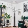 Nikkala Lámpara de pie Cromo, Negro, 5 luces
