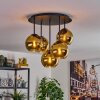 Koyoto Plafones, Luminarias esféricas 45 cm dorado, 5 luces