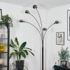 Nikkala Lámpara de pie Cromo, Negro, 5 luces